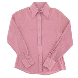 pointed collar shirt 80s 1980s vintage
